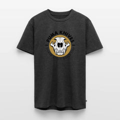 Men’s Premium T-Shirt Skull Frontal Sharp Stuff - heather anthracite
