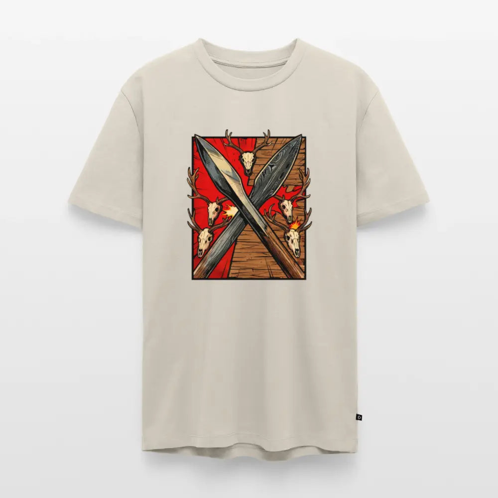 Men’s Premium T-Shirt Saufeder - beige