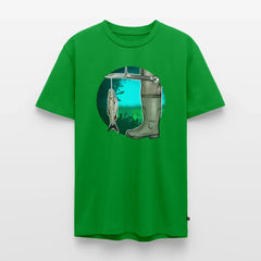 PUMA Herren Premium T-Shirt „Waagemesser – Petri Heil" - green