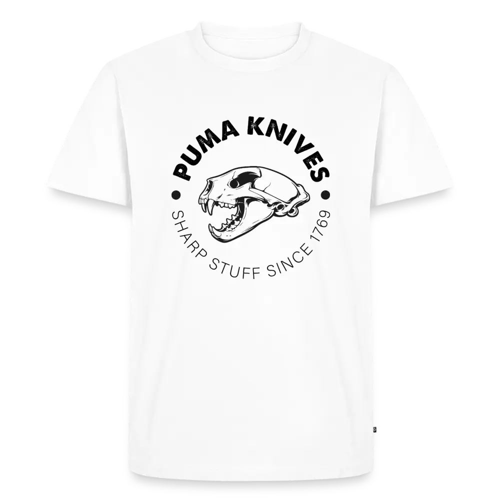 PUMA KNIVES Skull BW - white