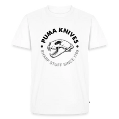 PUMA KNIVES Skull BW - white