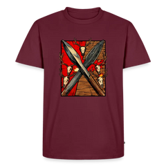 Men’s Premium T-Shirt Saufeder - burgundy