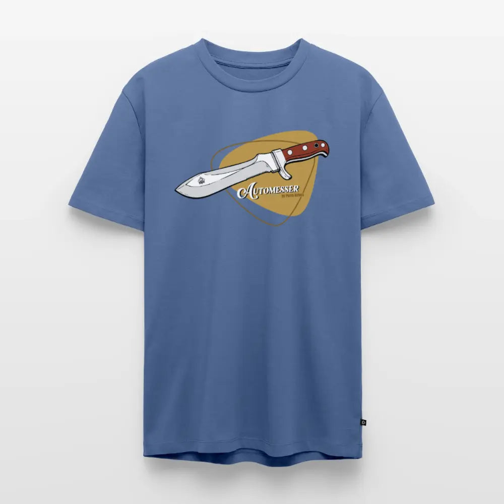 Men’s Premium T-Shirt PUMA Automesser Retrodesign - stone blue
