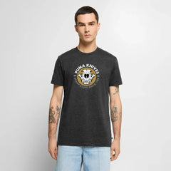 PUMA Men’s Premium T-Shirt "Skull Frontal Sharp Stuff" White - heather anthracite