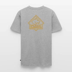 Men’s Premium T-Shirt PUMA Heritage Logo Back - heather grey