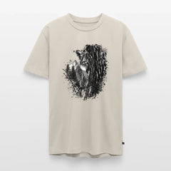 PUMA Herren Premium T-Shirt „Lauernder Puma" - beige