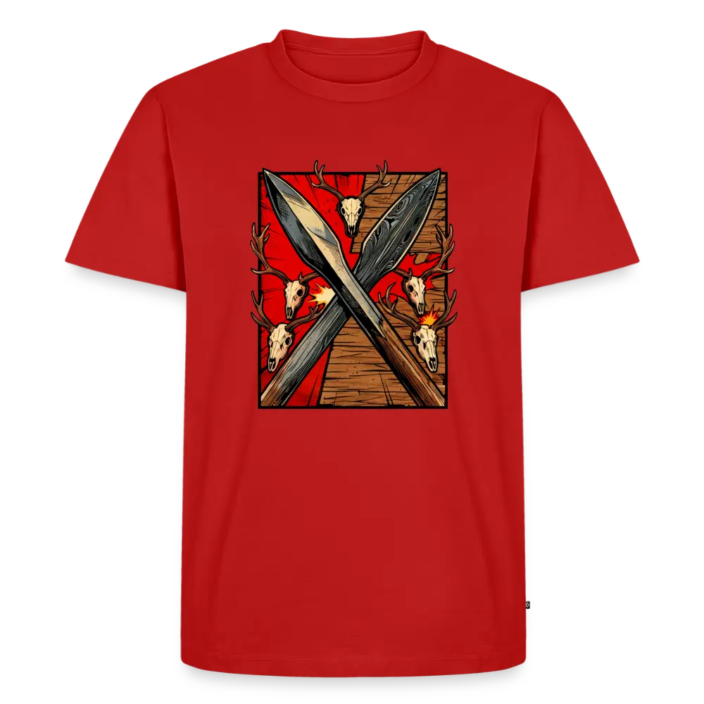 Men’s Premium T-Shirt Saufeder - red