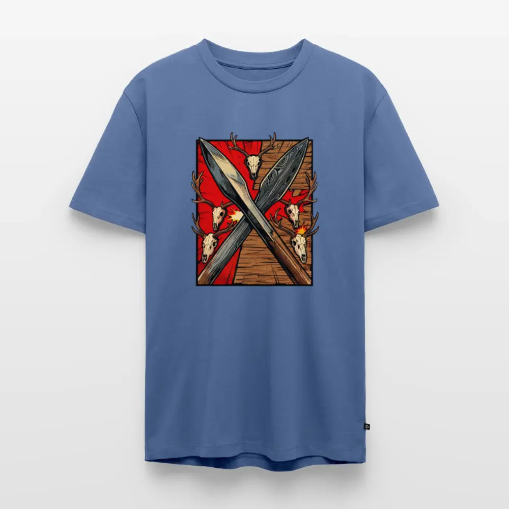 Men’s Premium T-Shirt Saufeder - stone blue