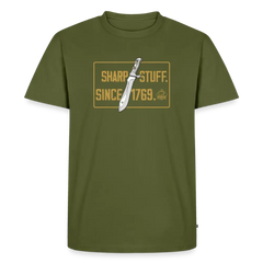 PUMA Herren Premium T-Shirt "Sharp stuff since 1769 Gold" - khaki
