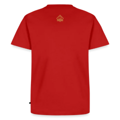 PUMA Herren Premium T-Shirt „Lauernder Puma" - red