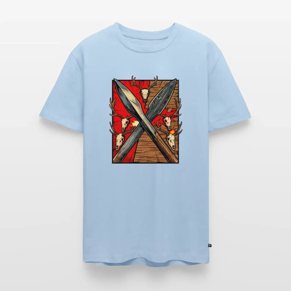 Men’s Premium T-Shirt Saufeder - light blue