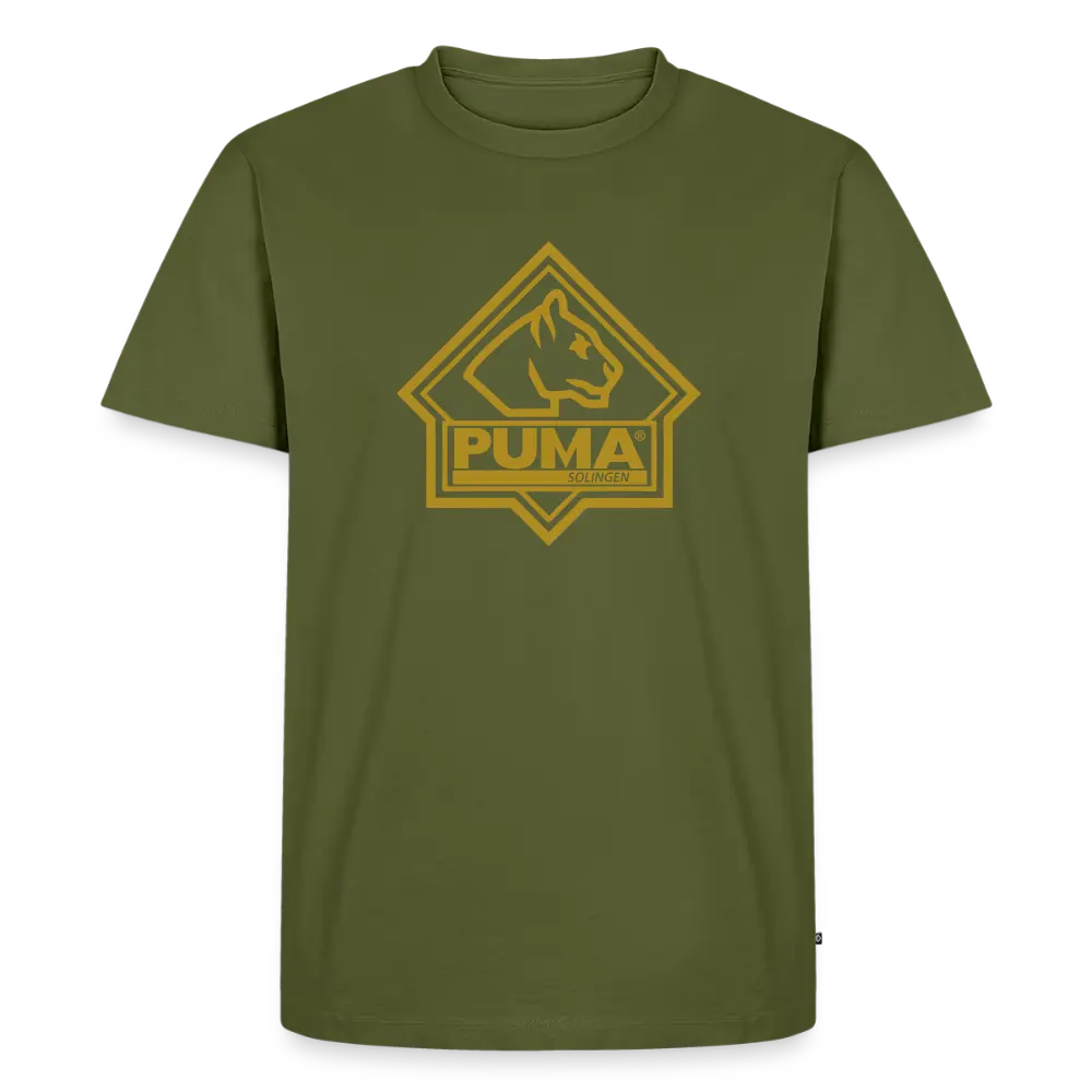 Men’s Premium T-Shirt PUMA Heritage Logo Front - khaki