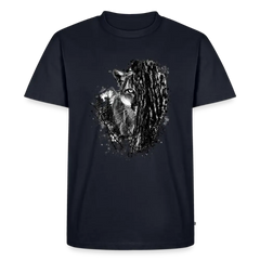 PUMA Herren Premium T-Shirt „Lauernder Puma" - navy