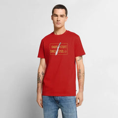 PUMA Herren Premium T-Shirt "Sharp stuff since 1769 Gold" - red