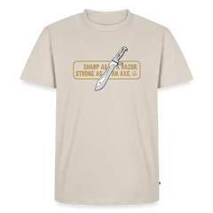 PUMA Men´s Premium T-Shirt "White Hunter Sharp & Strong" - beige