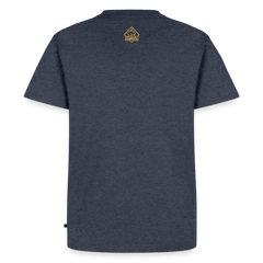 Men’s Premium T-Shirt Skull Frontal Sharp Stuff - heather denim