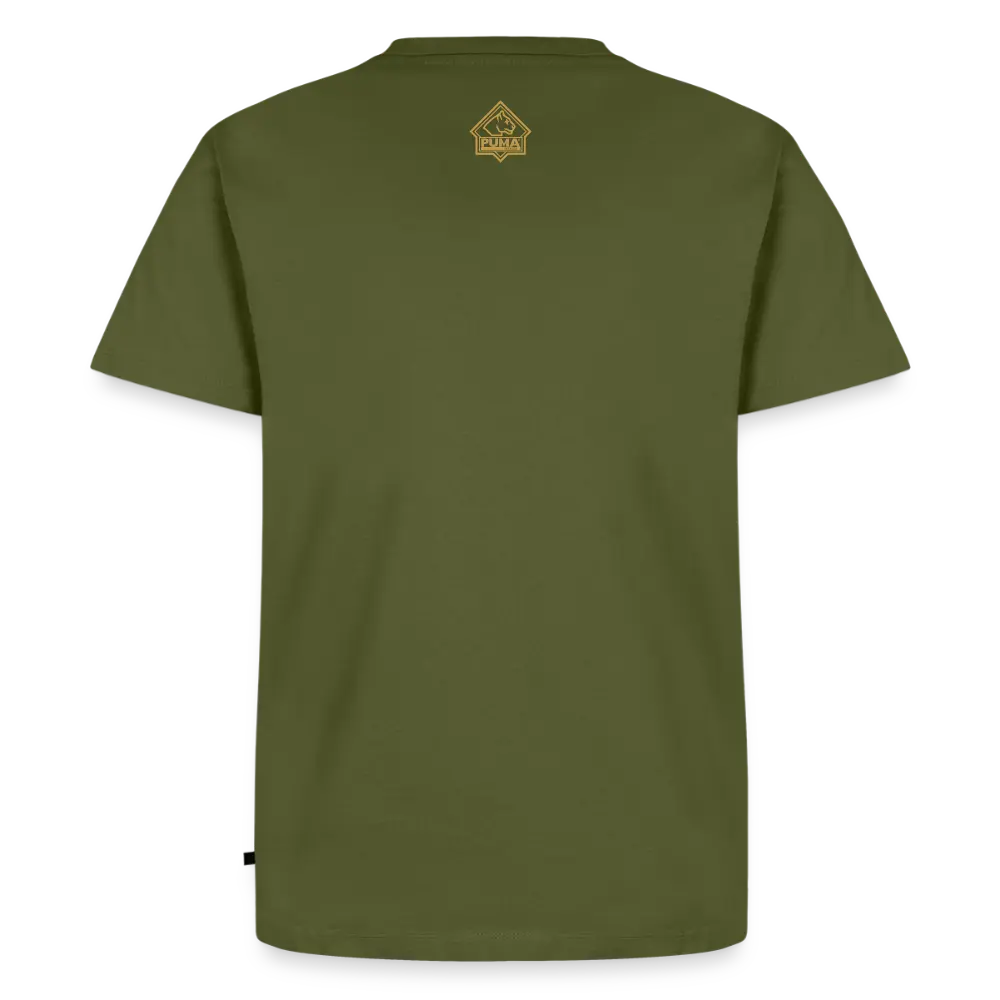 Men’s Premium T-Shirt Skull Frontal Sharp Stuff - khaki
