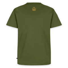 Men’s Premium T-Shirt Skull Frontal Sharp Stuff - khaki