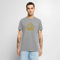 Men’s Premium T-Shirt PUMA Heritage Logo Front - heather grey