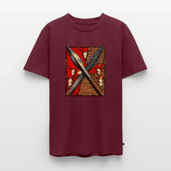 Men’s Premium T-Shirt Saufeder - burgundy