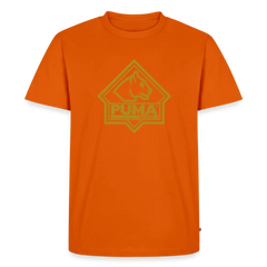 Men’s Premium T-Shirt PUMA Heritage Logo Front - orange 