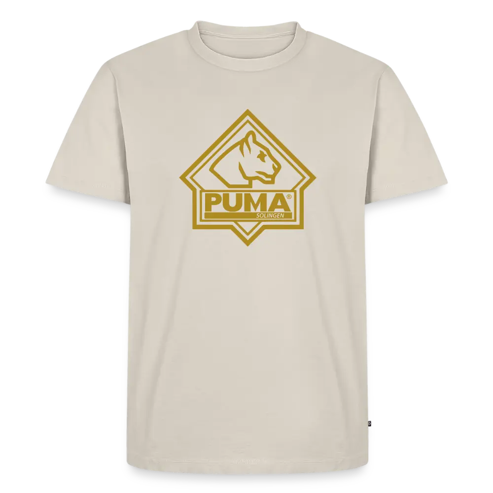 Men’s Premium T-Shirt PUMA Heritage Logo Front - beige