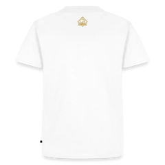 PUMA Herren Premium T-Shirt "Sharp stuff since 1769 Gold" - white