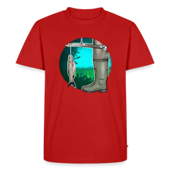 PUMA Herren Premium T-Shirt „Waagemesser – Petri Heil" - red