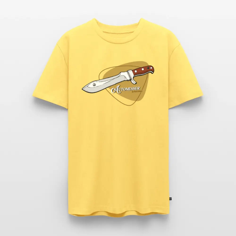 Men’s Premium T-Shirt PUMA Automesser Retrodesign - sky yellow