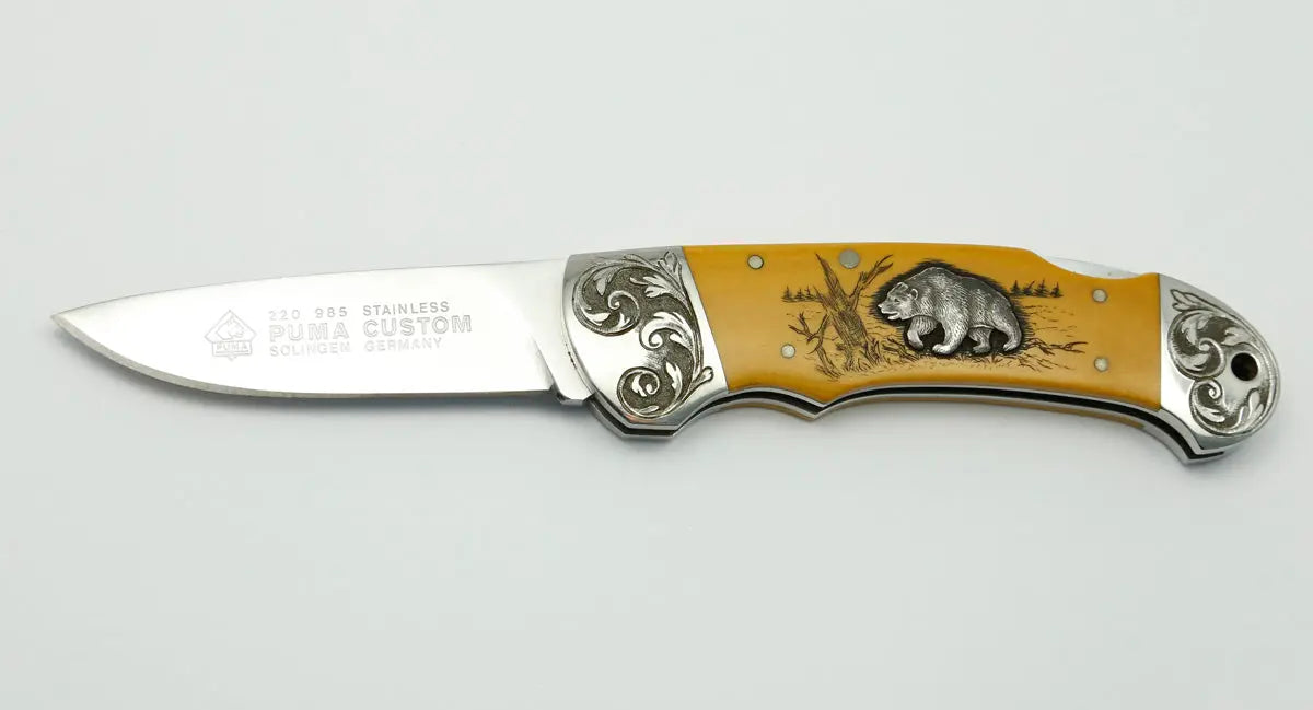 (Raritäten) Custom, American Wildlife 1st edition, SN 62/300, Garantiekarte, Silber-Einlage, 1989