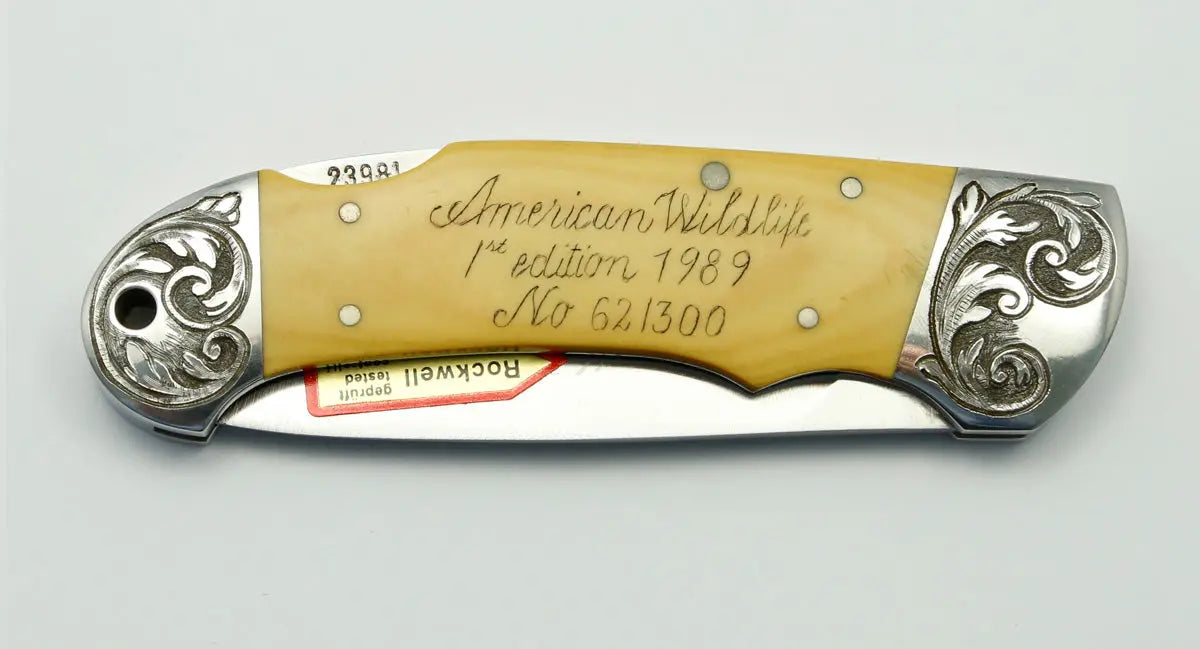 (Raritäten) Custom, American Wildlife 1st edition, SN 62/300, Garantiekarte, Silber-Einlage, 1989