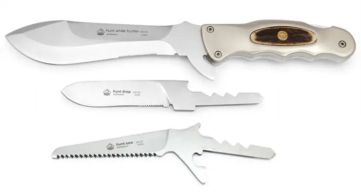 PUMA Jagd-Set Frontansicht, Kombination aus Jagdmesser und Taschenmesser aus Solingen, Art.-Nr. 282100