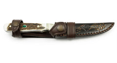 PUMA Jubiläumsmesser 250, mit Gold eingelegten Smaragd, limitiert auf 7 Stück