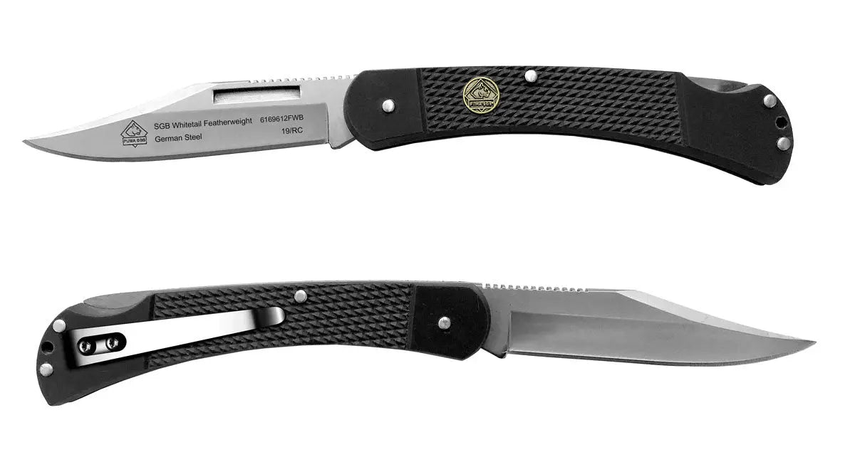 PUMA SGB Whitetail Featherweight schwarz G10 mit Clip
