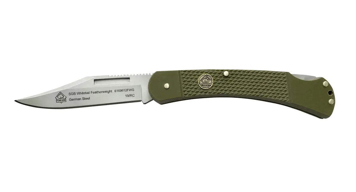 PUMA SGB Whitetail Featherweight olivgrün G10 mit Clip