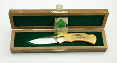 (Raritäten) Puma 4-Star 715 mit Messingeinlagen Ente und Fasan, Garantiekarte, 1983