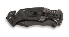 PUMA TEC Einhand-Rettungsmesser, Camo / grün