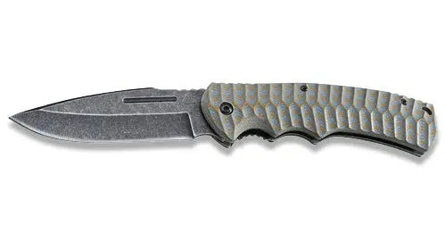 PUMA TEC Taschenmesser Liner Stonewashed 440C geöffnet, nicht mehr lieferbar, Art.-Nr. 7305512
