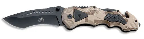 PUMA TEC Einhand-Rettungsmesser (Camouflage Optik)