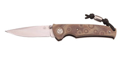 PUMA TEC Einhandmesser mehrfarbiges G10 geöffnet, Taschenmesser mit bunten G10-Schalen