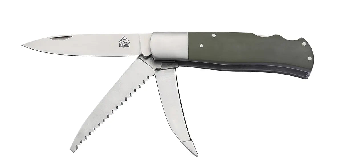 PUMA TEC Jagdtaschenmesser G10 green