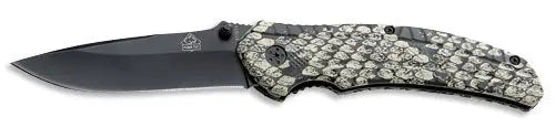 PUMA TEC Einhandmesser (Schlangenhaut-Design)