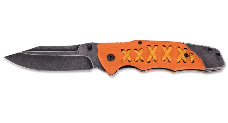 PUMA TEC Einhandmesser orange NML geöffnet, Taschenmesser in orange