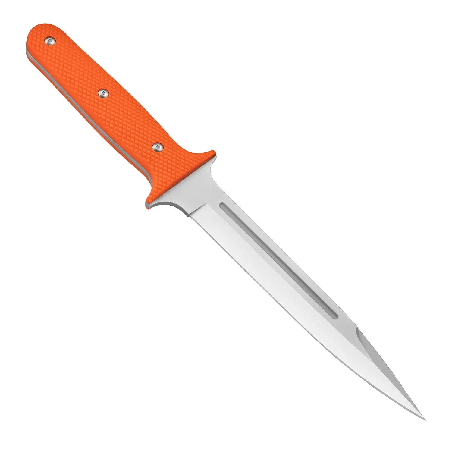 PUMA XP pig sticker 13, couteau de chasse, G10 orange avec motif écaille de poisson, étui Kydex