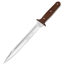 PUMA XP pig sticker 15, couteau de chasse, Pakkawood marron avec peau de poisson, étui en cuir