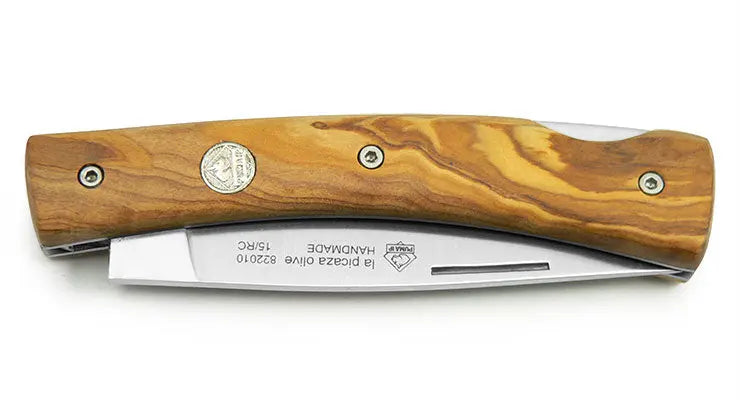 PUMA IP La Picaza Olive Klingendetail, hochwertiges Jagdmesser PUMA IP Serie