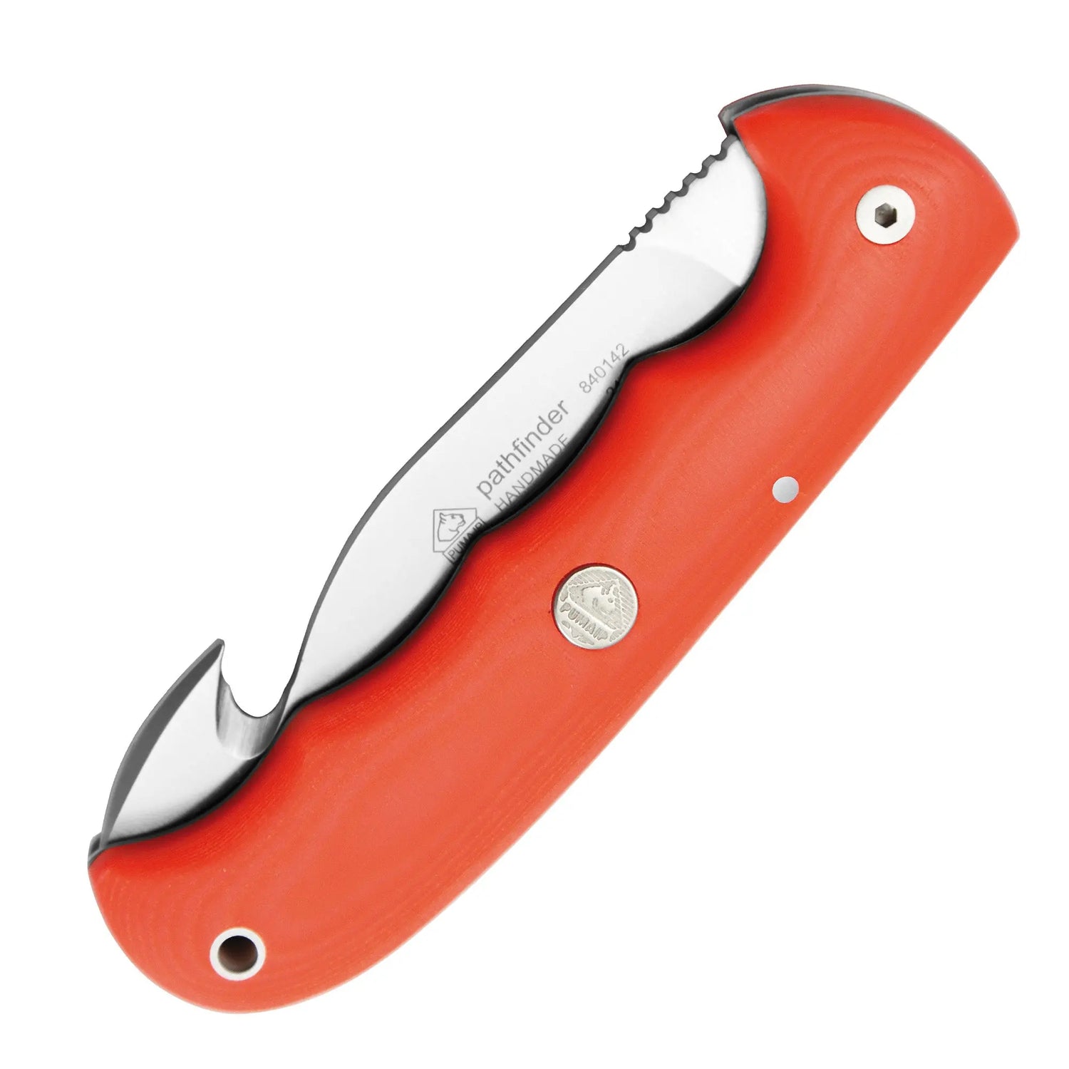 PUMA IP pathfinder mit Guthook, orangefarbenes Micarta - PUMA GmbH IP Solingen
