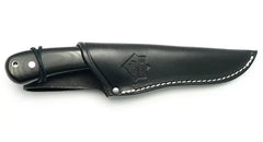 PUMA IP Elch Micarta Auslaufmodell mit Scheide, Gesamtansicht