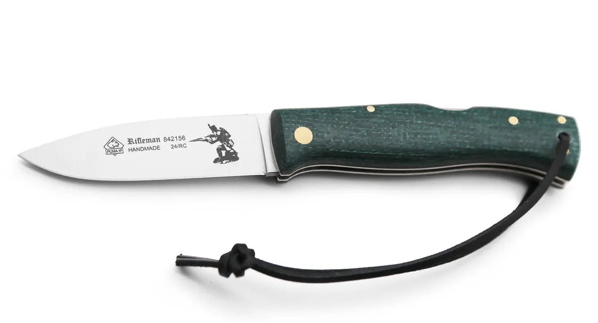 Taschenmesser, Outdoormesser, PUMA IP Rifleman, Jute Micarta