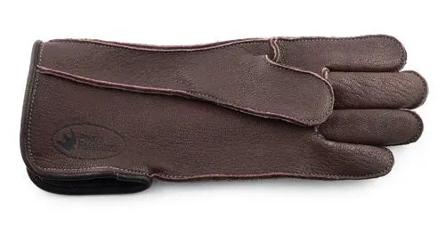 Pineo Falknerhandschuh Groesse 10 Frontansicht, hochwertiger Falknerhandschuh aus Leder
